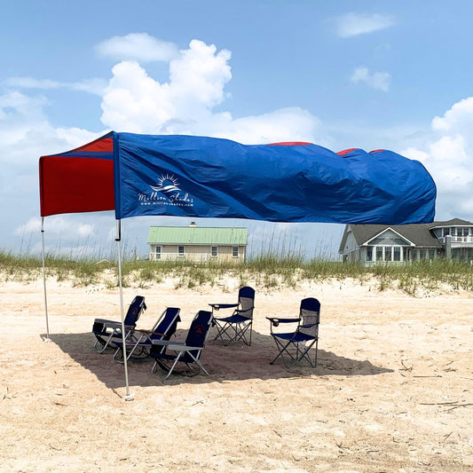 Ultimate Flying Beach Shade | UPF 50+ Sun Protection | Sun Shade Beach Canopy with Lightweight, Easy Setup & 360° Views